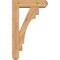 Ekena Millwork Merced Craftsman Smooth Bracket w/ Offset Brace, Western Red Cedar, 5 1/2"W x 18"D x 30"H BKT0604X18X30MRC04SWR - alternate 3